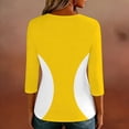 thumbnail image 5 of Frnrwgo Womens A 3/4 Sleeve Printed Round-neck Top, 5 of 7