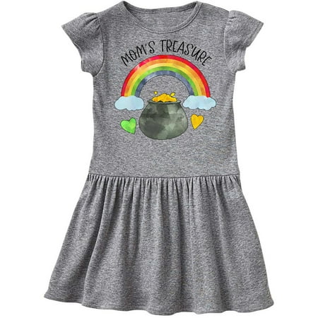 

Inktastic Mom s Treasure St. Patrick s Day Rainbow Gold Gift Toddler Girl Dress