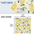 thumbnail image 7 of GZHJMY Lemon Cloth Napkins Set of 6, Reusable Washable Polyester Dinner Napkins for Family, Restaurant, Wedding, Party Decor 20 x 20 Inch, 7 of 7