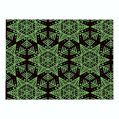 

Cotton and Linen Table Mat Christmas Elements Single Side Pattern Heat Resistant Christmas Decor for Kitchen Dining Room New