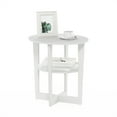 thumbnail image 5 of Furinno JAYA Oval End Table, Side Table, Nightstand, White, 5 of 6