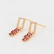 thumbnail image 5 of Aretes Colgantes Fiesta Dama Swarovski y Rubí Oro 14K Lam dorado Unitalla, 5 of 7