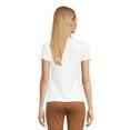 thumbnail image 5 of Time and Tru Women's Smoothing Tee with Short Sleeves, 2-Pack, Sizes XS-XXXL, 5 of 5