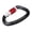 Red, variant on Heavy Duty Aviation Aluminum D Ring Carabiner Clip for Aerial Yoga Hammock & Outdoor climbing (Black, 3.9 inches / 10 cm)