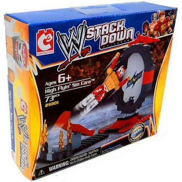 Wwe Wrestling Stack Down Universe Building Toy Set 21001 High Flyin Sin Cara