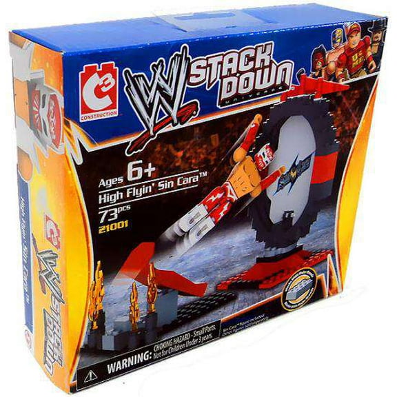 Wwe Wrestling Stack Down Universe Building Toy Set 21001 High Flyin Sin Cara