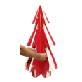 thumbnail image 3 of Honeycomb Paper Tree Christmas Decoration, Red and White, 35", by Holiday Time, 3 of 8