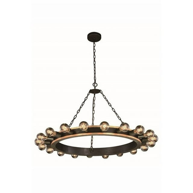 Elegant Lighting Winston 40" 20 Light Suspension en Fer Doré