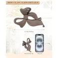 thumbnail image 3 of 4 Pack Cute Bow Claw Clip for Women, Nonslip Large Matte Strong Hold Bows Hair Clips for Thin and Thick Hair | Chic Hair Styling Accessories, 3 of 4
