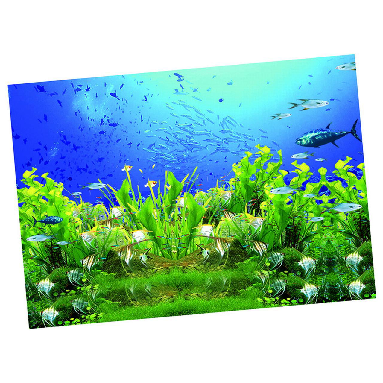 3D Aquarium Stone Background Many Sizes to Choose Adhesive Poster Sticker for Fish Tank Decoration 122x46cm