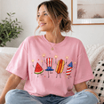 thumbnail image 2 of 4th of July Comfort Colors Shirt, Cute Patriotic Food Graphic Tee, America Independence Day Summer Gift, 2 of 6
