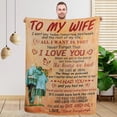 thumbnail image 1 of LHSHID Wedding Gifts for Her to My Wife Blanket from Husband Birthday Gift Ideas Christmas Romantic Valentine's Day Gift for My Wife Blanket Soft Cozy Flannel Throw Blanket 30"x40", 1 of 7