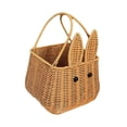 thumbnail image 2 of Cesta de mimbre de Pascua para organizar aperitivos, cesta para servir, cesta doméstica, bolsa de mano de ratán, cesta de Picnic para sala de estar, h, 2 of 7