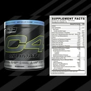 C4 Ultimate Pre-Workout Powder, Icy Blue Razz, 20 Servings