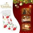thumbnail image 4 of SKYSONIC Strawberry Christmas Stocking Personalized Large Candy Stocking Hanging Gift Xmas Stockings Decoration for Family Holiday Party Ornaments Decor Fireplace, 4 of 7