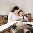 thumbnail image 5 of Manfei Rustic Bear Bedding Comforter Set 2pcs, Brown Aztec Dreamcatcher Twin Comforter Sets, Vintage Farmhouse Bedding Set, Super Cozy Room Decor, 5 of 8