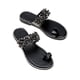 thumbnail image 5 of Zapatos de mujer Sandalias de tacón bajo de mujer con diamantes de imitación de color sólido Chanclas de moda Wmkox8yii  hj789, 5 of 9