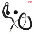 thumbnail image 1 of facefd 3 Pieces Air Tube Listen Only Earpieces with Electronics 3.5mm Plug for Walkie Talkie/Two Way Radio, 1 of 8