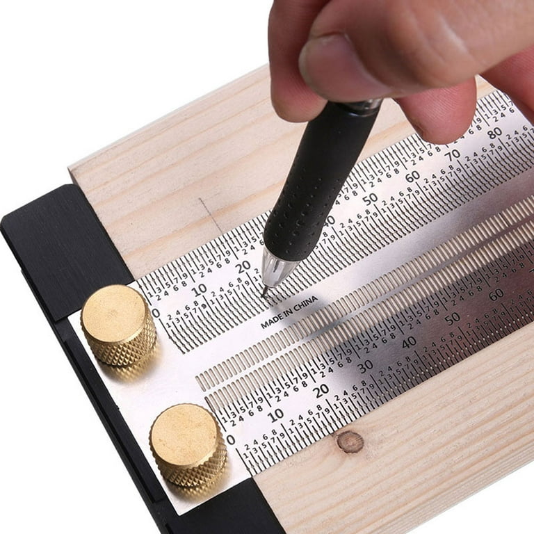 Seyurigaoka Ultra-precision ruler T-shaped woodworking measuring tool with  pen 