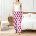 thumbnail image 4 of Fotbe Groovy Pink Disco Balls Pantalones de Pijama para Mujer, Pantalones de Dormir, Pantalones Pj con Cordón y Bolsillos-3X-Large, 4 of 6