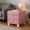Pink, variant on Homy Casa Elegant 2-Drawer Accent Cabinet for Living Room Sofa Side Storage, Pink