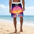 thumbnail image 2 of VBTAPA Mens Print Swim Trunks Quick Dry Swimwear Summer Hawaiian Swimming Beach Shorts with Pocket Bathing Suits for Men Multicolor XXL, 2 of 8