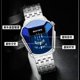 thumbnail image 4 of Bestwin Watch Quartz Business Alloy Diamond Shape Couples Watch Men's Quartz Wrist Watch - Luxury Waterproof Fashion Business Casual Sport Watches with Luminous Calendar Analogue Face, 4 of 4