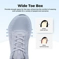thumbnail image 3 of Artlea Wide Toe Box Shoes Mens Walking Shoes with Arch Support Plantar Fasciitis Walking Sneakers for Arch and Heel Pain Relief, Size 8, 3 of 7