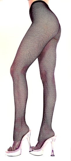 Spandex Diamond Net Panty Hose Great w Costume Adult Woman Clothing Plus & Reg 