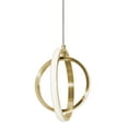 thumbnail image 2 of AFX Lock 9" LED Pendant Light - 9"Dia x 9"H Satin Nickel, 2 of 3