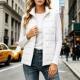 thumbnail image 2 of Casual Quilted Vest for Women Stand Collar Zip Front Regular Fit Spring Fall Vest, 2 of 8