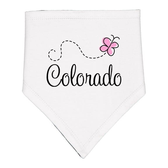 Inktastic Butterfly Colorado Baby Bandana Bib