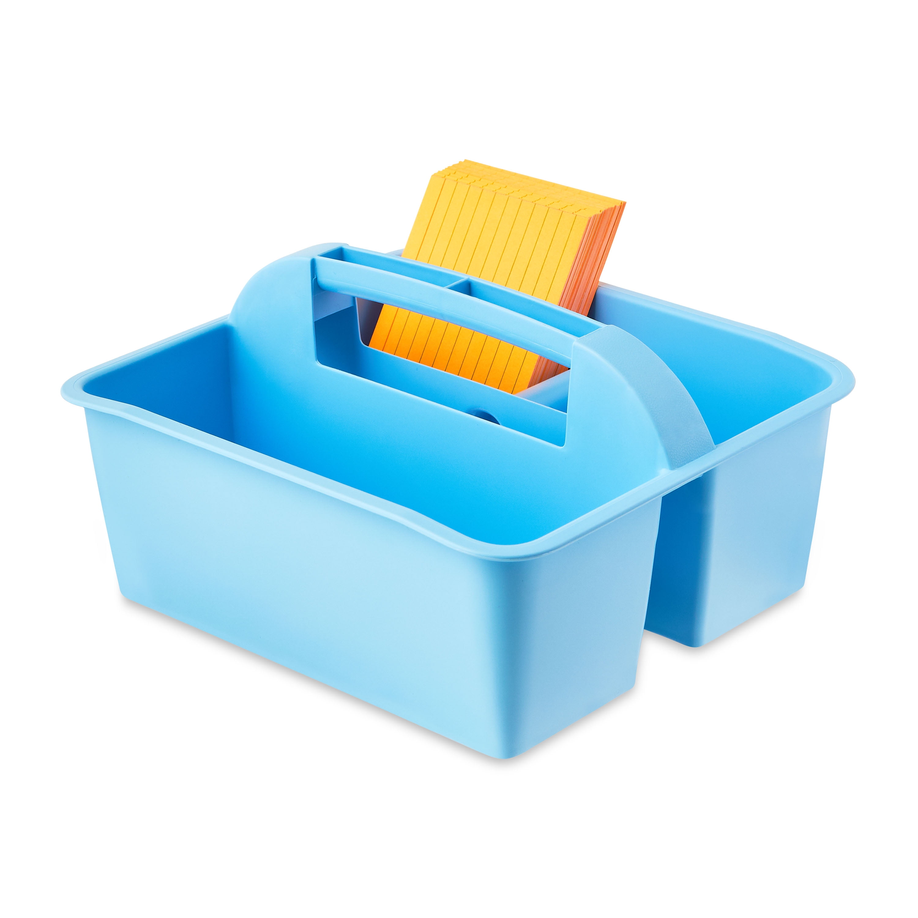 Pen+Gear Plastic Caddy, Desktop Craft and Hobby Organizer, Sky Blue, 1-Pack