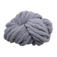 thumbnail image 1 of Hilo de chenilla grueso, lavable, calibre 7, hilo de felpa, fibras acrílicas, hilo voluminoso Gris, 1 of 9