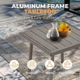 thumbnail image 6 of 5-Piece Aluminum Patio Conversation Set, Patio Furniture Set with Rope Back Armchairs & Ottomans with 4" Cushions, 6 of 7