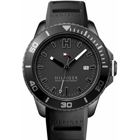 Tommy Hilfiger Wade Black Silicone Mens Watch 1791265