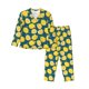 thumbnail image 1 of Fotbe Lemon Conjunto de Pijama de Manga Larga para Mujer con Estampado, Ropa de Dormir de 2 Piezas, Conjunto de Casa Suave y Cómodo con Bolsillos-Large, 1 of 7