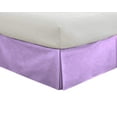 thumbnail image 2 of D.N.G. BEDDINGS 1 Piece Split Corner Tailored Bed Skirt, 6 Inch Deep Pocket, 800 Thread Cotton 100% Egyptian Cotton, King Size (76" x 80") Inch, Solid Lilac, 2 of 3