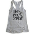 thumbnail image 1 of Hike Bike Repeat Tank Top, Ladies Racerback Tank Top, Hike Tank, Hiker Tank, Biking Tank, Bike Tank, Heather Gray, Medium, 1 of 3