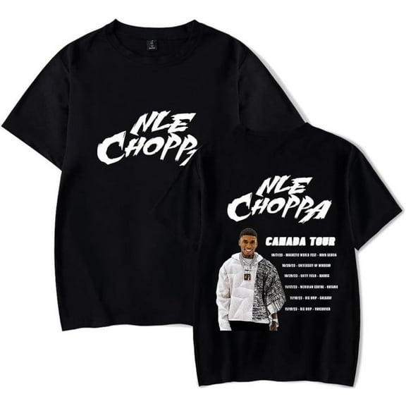 NLE Choppa Tour Merch Short Sleeve T-shirt Unisex Fashion Crew Neck Top