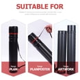 thumbnail image 3 of OULII 3Pack Expandable Poster Storage Tube Cylindrical Black Plastic for Transportation 11.8X2.6X17.7in, 3 of 8