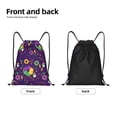 thumbnail image 5 of Kdxio Mardi Gras and Donuts Print Drawstring Backpack Bag,Waterproof Draw String Back Sack, Gym Drawstring Bags Swim Bag For Unisex, 5 of 9