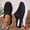 Black, variant on Women'S Solid Color See-Through Mesh Lightweight Sports Shoes, Plus Size White Slip-On Casual Shoes, Soft And Breathable Knitted Upper Walking Shoes, Women Shoes, Sneakers