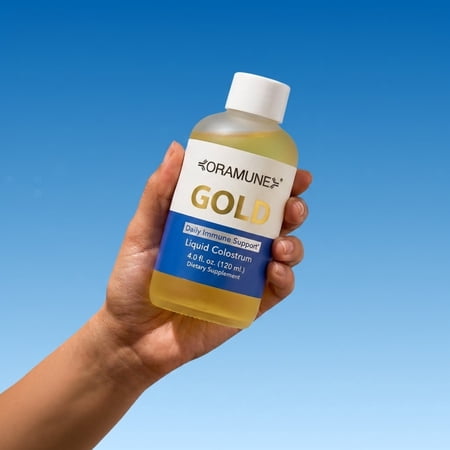 Oramune Gold Daily Immune Support Supplement – Supports Immune Health, Modulation, and Balance with Transfer Factor and Liquid Colostrum, Growth Factor - 4 fl. oz
