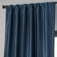 thumbnail image 4 of Navy Blue Blackout Faux Silk Taffeta Curtain (1 Panel), Navy Blue, 50W X 96L, 4 of 6