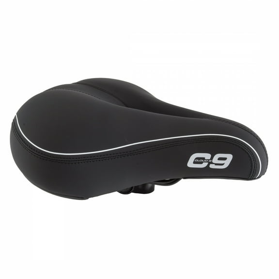 Cloud-9 Unisex Bicycle Comfort Seat Relief Channel, Springs Cruiser Select Black