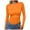 Orange, variant on yueewhu Women's Long Sleeve Shirts Fall Crewneck Tshirt Slim Fit Basic Tee Shirt Y2k Going Out Tops (Orange, L)