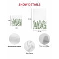 thumbnail image 6 of Green Pine Tree Hand Towels Set, Waffle Weave Kitchen Towels 3 Pieces, Vintage Watercolor Botanical Microfiber Hair Face Bath Tea Towel Absorbent Quick Drying Cleaning Dish Cloths, 15.7"x23.6", 6 of 7
