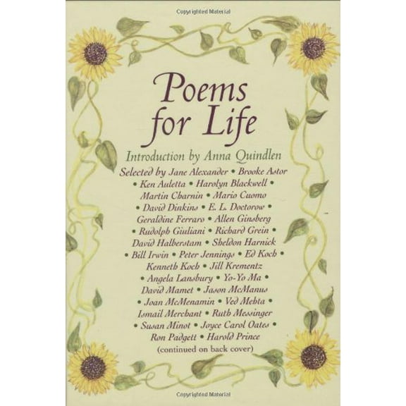 Pre-Owned Poems for Life: Famous People Select Their Favorite Poem and Say Why It Inspires Them (Hardcover) 1559707666 9781559707664