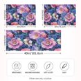 thumbnail image 2 of Yayeee Pillowcase Queen Size Set of 2 Satin Wrinkle Resistant Envelope Pillow Case, Colorful Art Flowers, 2 of 8